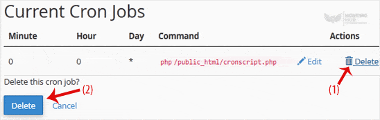 Cum să editați sau să ștergeți un Cronjob în cPanel - 2026